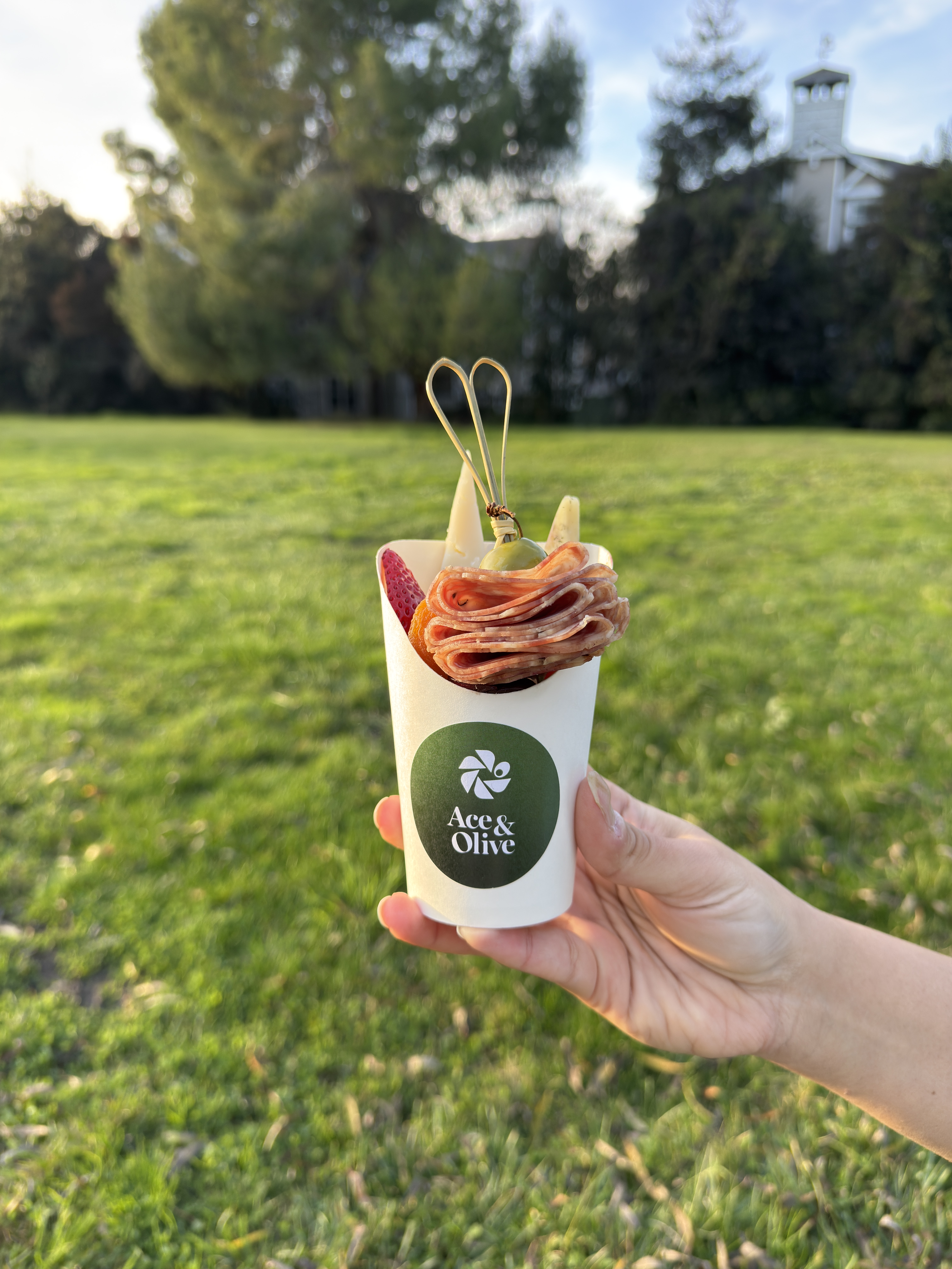 Small charcuterie board view